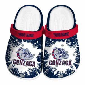 customized gonzaga bulldogs splash art clog best selling