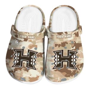 customized hawaii rainbow warriors desert camo clog best selling