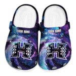 customized hawaii rainbow warriors galaxy swirl clog best selling