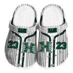 customized hawaii rainbow warriors pinstripe pattern clog best selling