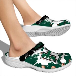 customized hawaii rainbow warriors splatter pattern clog fashion forward