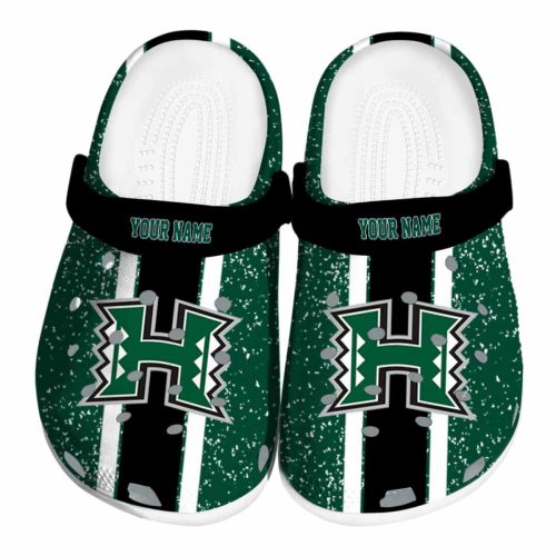 customized hawaii rainbow warriors vertical stripes clog best selling