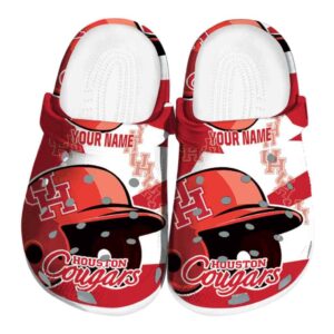 customized houston cougars baseball helmet clog best selling