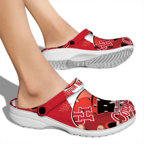 customized houston cougars baseball helmet clog fashion forward