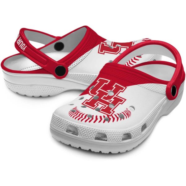 customized houston cougars baseball motif clog high quality