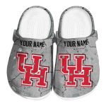 customized houston cougars cracked texture clog best selling
