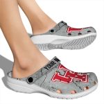 customized houston cougars cracked texture clog best selling