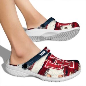 customized houston cougars patriotic stripes clog fashion forward