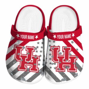 customized houston cougars star spangled graphic clog best selling