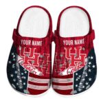customized houston cougars star spangled side pattern clog best selling