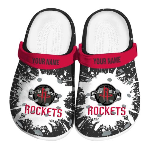 customized houston rockets splash art clog best selling
