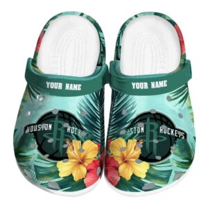 customized houston rockets tropical vibes clog best selling