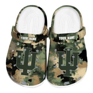 customized indiana hoosiers camouflage craze clog best selling
