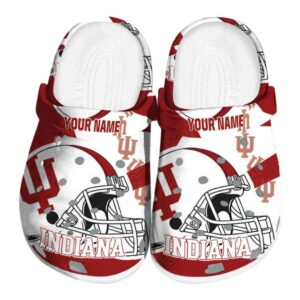 customized indiana hoosiers football helmet clog best selling