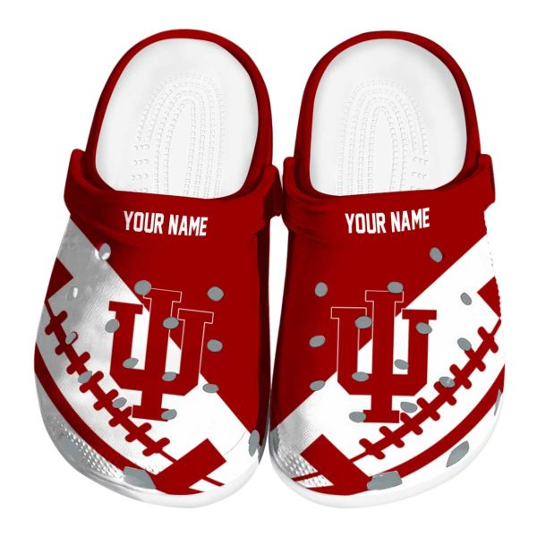 customized indiana hoosiers football motif clog best selling