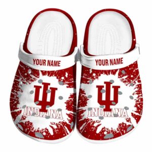 customized indiana hoosiers splash art clog best selling
