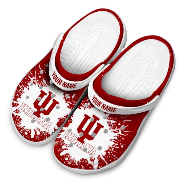 customized indiana hoosiers splash art clog latest model