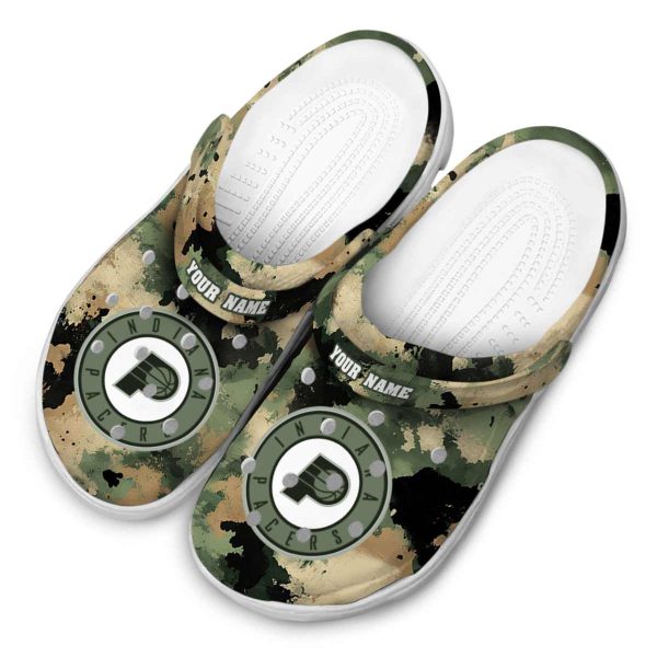 customized indiana pacers camouflage craze clog latest model