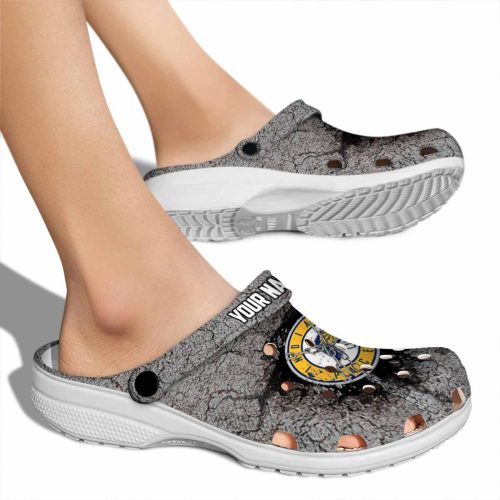 customized indiana pacers cracked ground texture clog fashion forward