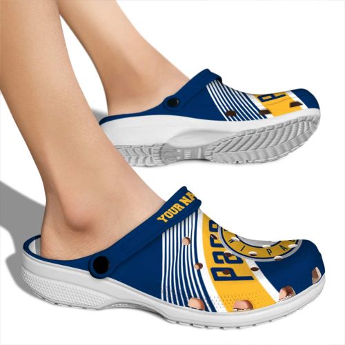 customized indiana pacers vibrant dual tone clog fashion forward