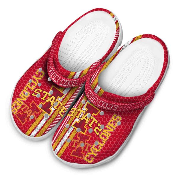 customized iowa state cyclones contrasting stripes clog latest model