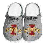 customized iowa state cyclones cracked texture clog best selling