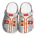 customized iowa state cyclones pinstripe pattern clog best selling