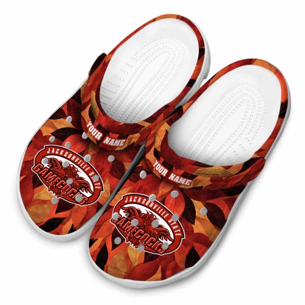 customized jacksonville state gamecocks autumn leaves clog latest model