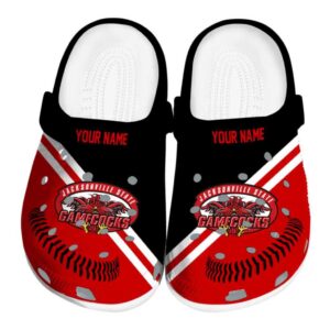 customized jacksonville state gamecocks baseball motif clog best selling
