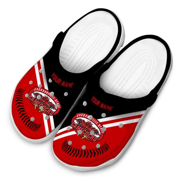 customized jacksonville state gamecocks baseball motif clog latest model