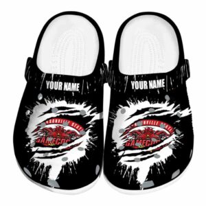 customized jacksonville state gamecocks splash motif background clog best selling