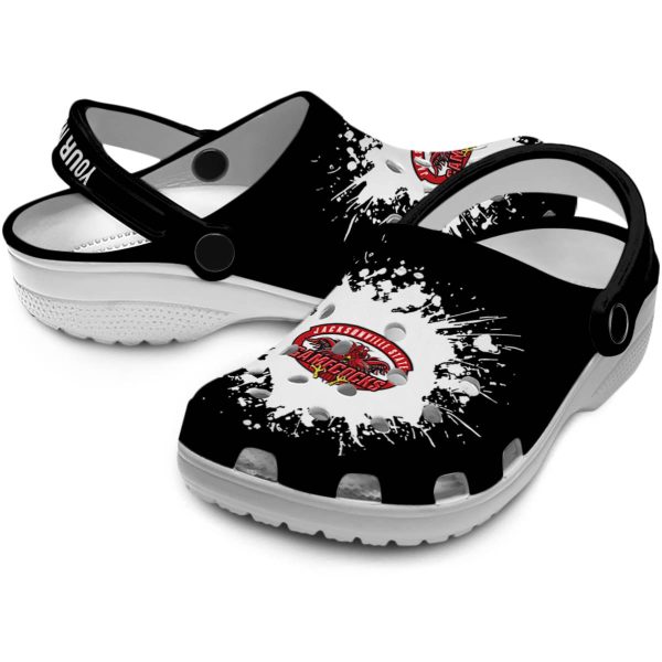 customized jacksonville state gamecocks splatter background clog high quality