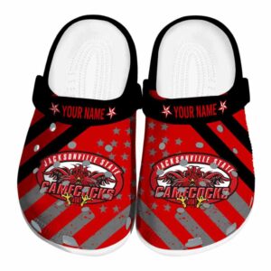 customized jacksonville state gamecocks star spangled graphic clog best selling