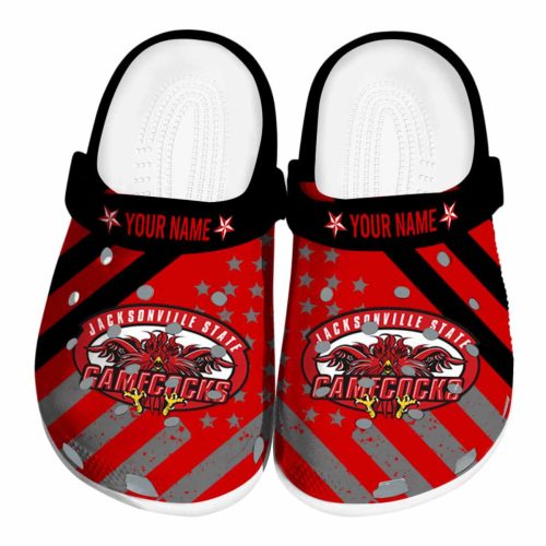 customized jacksonville state gamecocks star spangled graphic clog best selling