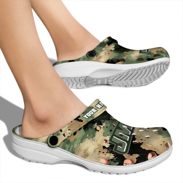 customized james madison dukes camouflage craze clog fashion forward