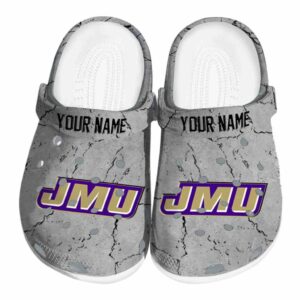customized james madison dukes cracked texture clog best selling