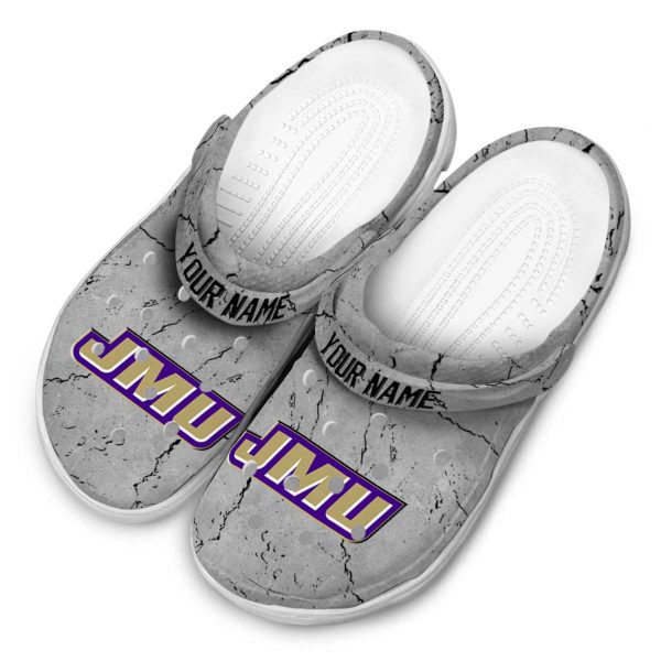 customized james madison dukes cracked texture clog latest model