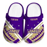 customized james madison dukes football motif clog best selling