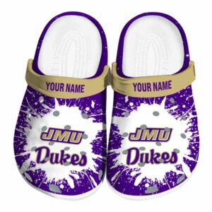 Customized James Madison Dukes Splash Art Clog