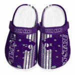 customized kansas state wildcats contrasting stripes clog best selling