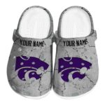 customized kansas state wildcats cracked texture clog best selling