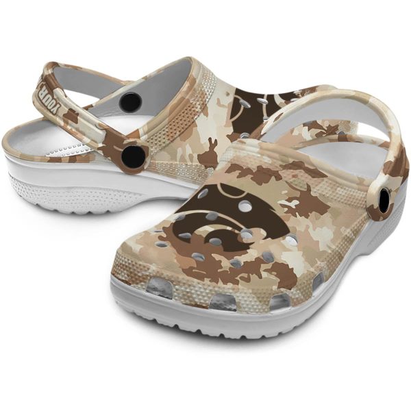 customized kansas state wildcats desert camo clog high quality