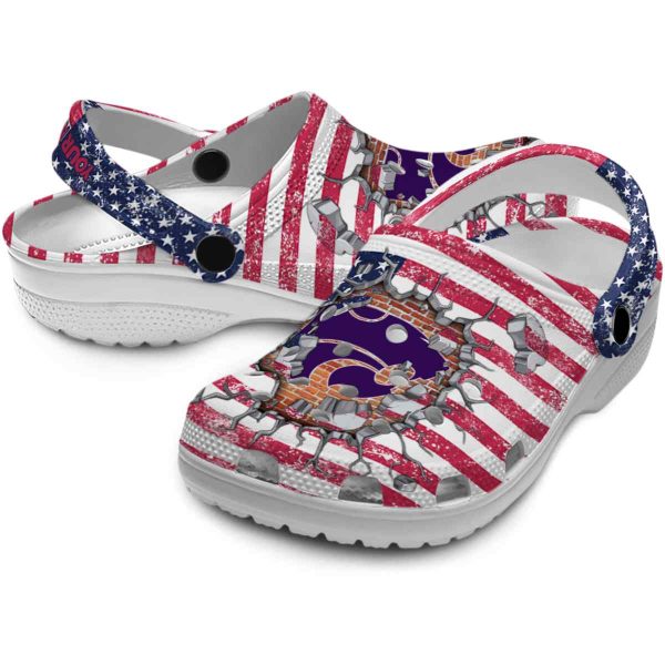 customized kansas state wildcats freedom splinter clog high quality
