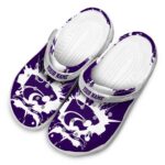 customized kansas state wildcats splatter pattern clog best selling