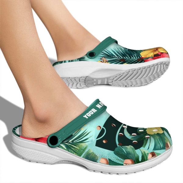 customized kansas state wildcats tropical vibes clog fashion forward