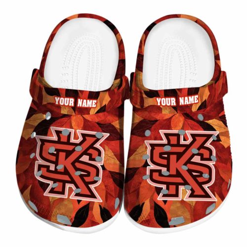 customized kennesaw state owls autumn leaves clog best selling