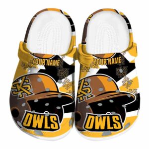 customized kennesaw state owls baseball helmet clog best selling