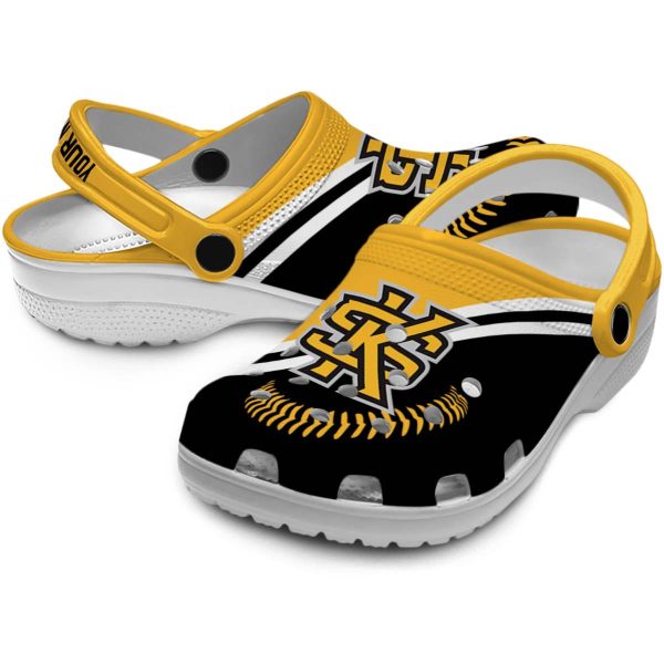 customized kennesaw state owls baseball motif clog high quality