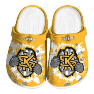 customized kennesaw state owls gripping hand clog best selling