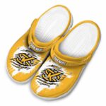 customized kennesaw state owls splash motif background clog best selling